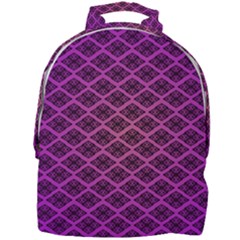 Pattern Texture Geometric Patterns Purple Mini Full Print Backpack by Dutashop