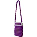 Pattern Texture Geometric Patterns Purple Multi Function Travel Bag View2