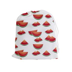 Summer Watermelon Pattern Drawstring Pouch (xl)