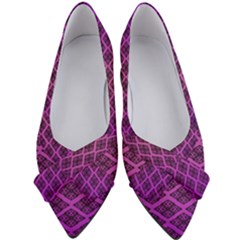 Pattern Texture Geometric Patterns Purple Women s Bow Heels by Dutashop