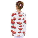 Summer Watermelon Pattern Kids  Long Sleeve T-Shirt View2