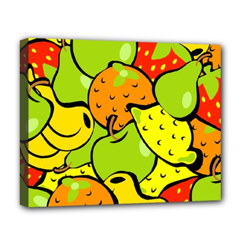 Fruit Food Wallpaper Deluxe Canvas 20  X 16  (stretched) by Dutashop