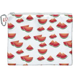 Summer Watermelon Pattern Canvas Cosmetic Bag (xxxl) by Dutashop