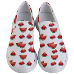 Summer Watermelon Pattern Women s Lightweight Slip Ons by Dutashop