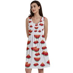 Summer Watermelon Pattern Classic Skater Dress by Dutashop