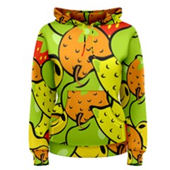 Fruit Food Wallpaper Women s Pullover Hoodie