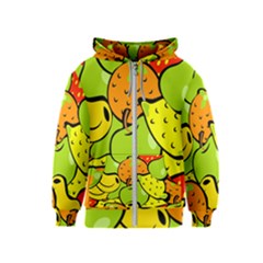 Fruit Food Wallpaper Kids  Zipper Hoodie