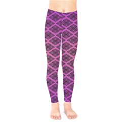 Pattern Texture Geometric Patterns Purple Kids  Classic Winter Leggings