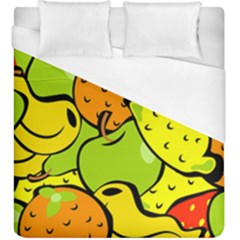 Fruit Food Wallpaper Duvet Cover (king Size) by Dutashop