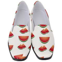 Summer Watermelon Pattern Women s Classic Loafer Heels by Dutashop