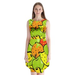 Fruit Food Wallpaper Sleeveless Chiffon Dress   by Dutashop