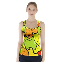 Fruit Food Wallpaper Racer Back Sports Top by Dutashop