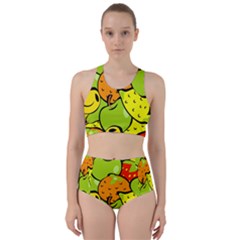 Fruit Food Wallpaper Racer Back Bikini Set by Dutashop