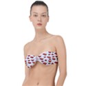 Summer Watermelon Pattern Classic Bandeau Bikini Top  View1