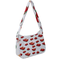 Summer Watermelon Pattern Zip Up Shoulder Bag