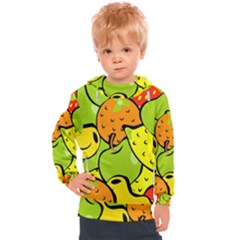 Fruit Food Wallpaper Kids  Hooded Pullover by Dutashop