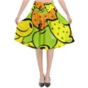 Fruit Food Wallpaper Flared Midi Skirt View1