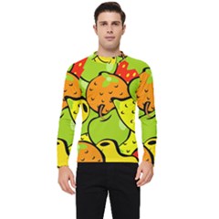 Fruit Food Wallpaper Men s Long Sleeve Rash Guard by Dutashop