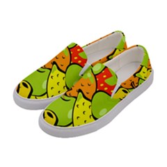 Fruit Food Wallpaper Women s Canvas Slip Ons by Dutashop