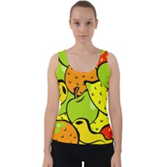 Fruit Food Wallpaper Velvet Tank Top by Dutashop