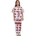 Summer Watermelon Pattern Kids  T-Shirt and Pants Sports Set View1