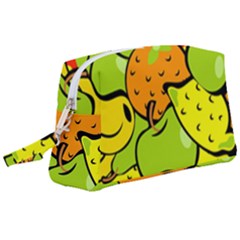 Fruit Food Wallpaper Wristlet Pouch Bag (large) by Dutashop