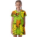 Fruit Food Wallpaper Kids  Asymmetric Collar Dress View1