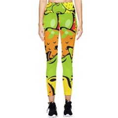 Fruit Food Wallpaper Pocket Leggings  by Dutashop