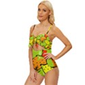 Fruit Food Wallpaper Knot Front One-Piece Swimsuit View2