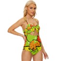 Fruit Food Wallpaper Knot Front One-Piece Swimsuit View3