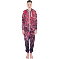 Abstract Background Wallpaper Hooded Jumpsuit (ladies)