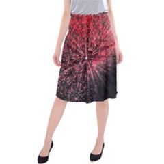 Abstract Background Wallpaper Midi Beach Skirt by Bajindul