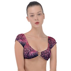 Abstract Background Wallpaper Cap Sleeve Ring Bikini Top by Bajindul