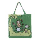 Ostrich Jungle Monkey Plants Grocery Tote Bag View2