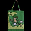 Ostrich Jungle Monkey Plants Zipper Classic Tote Bag View2