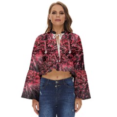 Abstract Background Wallpaper Boho Long Bell Sleeve Top