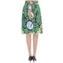 Ostrich Jungle Monkey Plants Flared Midi Skirt View2