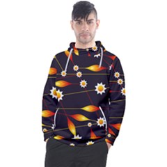 Flower Buds Floral Background Men s Pullover Hoodie