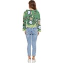 Ostrich Jungle Monkey Plants Women s Lightweight Cropped Hoodie View4