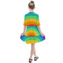 Rainbow Background Colorful Kids  All Frills Chiffon Dress View2