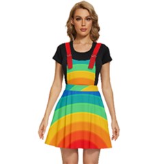 Rainbow Background Colorful Apron Dress by Bajindul