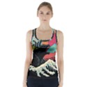 Retro Wave Kaiju Godzilla Japanese Pop Art Style Racer Back Sports Top View1