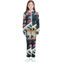 Retro Wave Kaiju Godzilla Japanese Pop Art Style Kids  Tracksuit View1