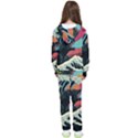 Retro Wave Kaiju Godzilla Japanese Pop Art Style Kids  Tracksuit View2