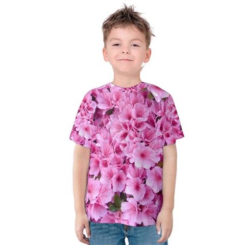 Beautiful Tree Flowers Kids  Cotton T-shirt by 1212