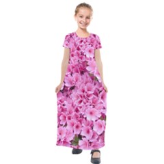 Beautiful Tree Flowers Kids  Short Sleeve Maxi Dress by 1212