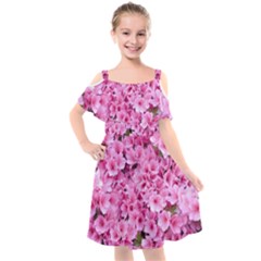 Beautiful Tree Flowers Kids  Cut Out Shoulders Chiffon Dress by 1212