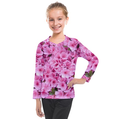 Beautiful Tree Flowers Kids  Long Mesh T-shirt by 1212