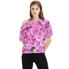 Beautiful Tree Flowers One Shoulder Cut Out T-shirt by 1212