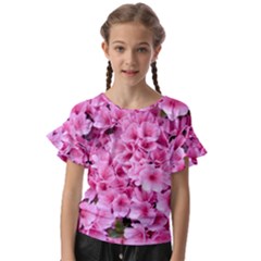 Beautiful Tree Flowers Kids  Cut Out Flutter Sleeves by 1212